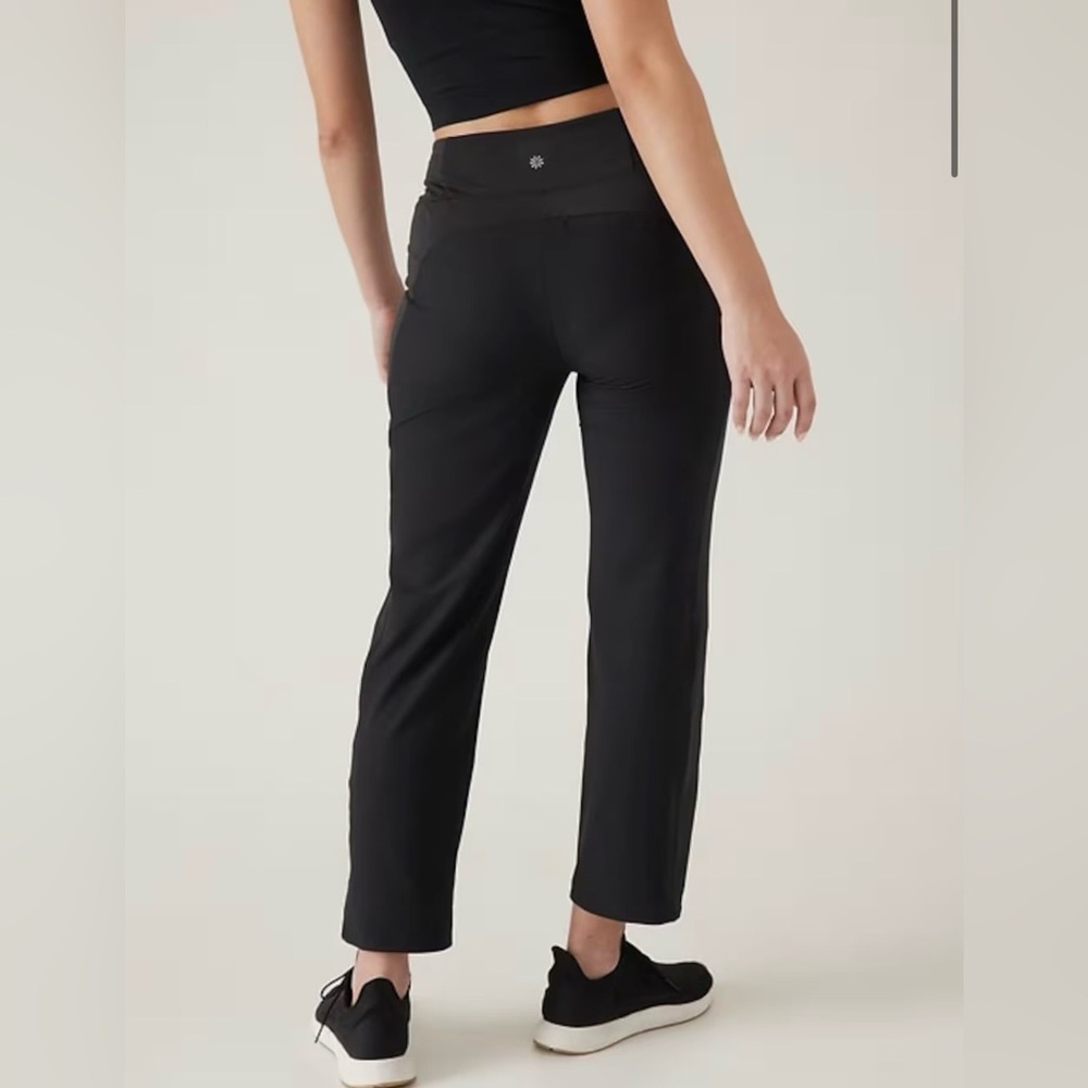 Athleta Fairway Golf Pants Black Size 4 Sport Straight Ankle
